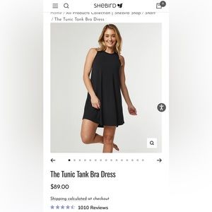 SHEBIRD Tunic Tank Bra Dress XS